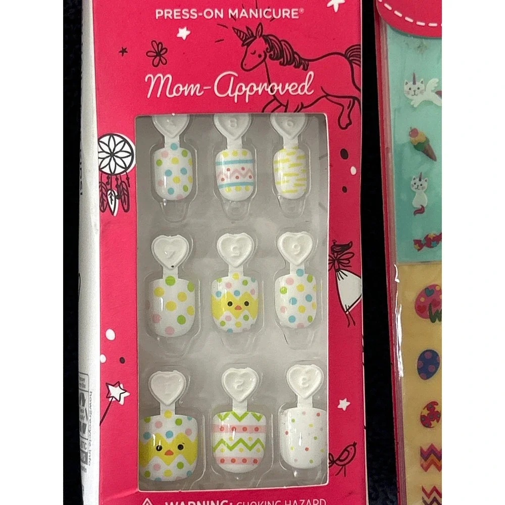 Bundle imPRESS Mini Art Stickers Easter Bunny Chick Kids Press On Nails